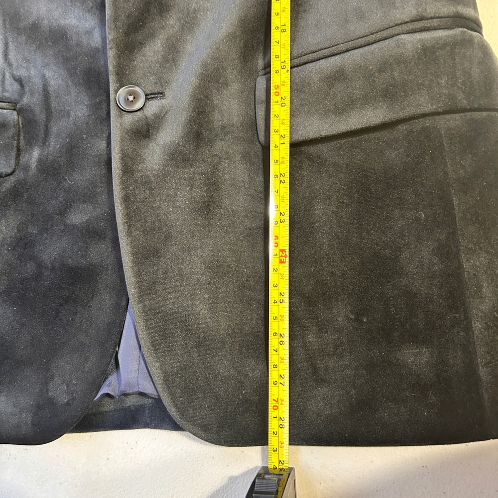 Tommy Hilfiger‎ Men's Black Velvet Blazer Jacket Sport Coat 38R - Picture 7 of 8